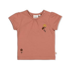 Feetje t-shirt berry Wild Flowers