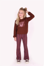 B.nosy girls Phea flared pants candy stripe