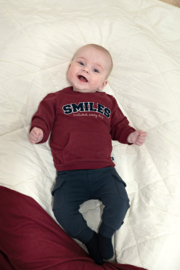 Feetje sweater Bordeaux Built for fun