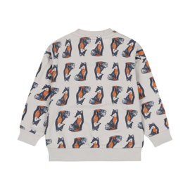 Dirkje sweater dropped shoulder light grey