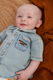 Bess blouse ss jog denim stone washed