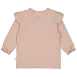 Feetje longsleeve l. roze Delicate Flower
