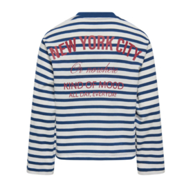 Kids ONLY top stripe kogLida cloud dancer/navy