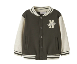 Name It Leslie sweat cardigan peat