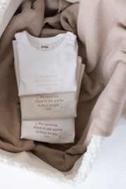 Feetje newborn longsleeve taupe melange