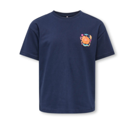 Kids ONLY t-shirt Helena navy blazer