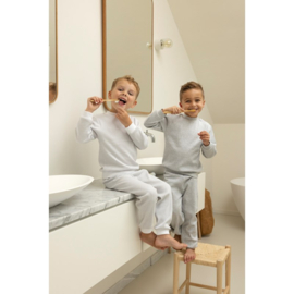 Feetje Wafel pyjama grijs melange