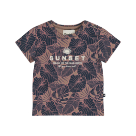 Dirkje t-shirt navy aop