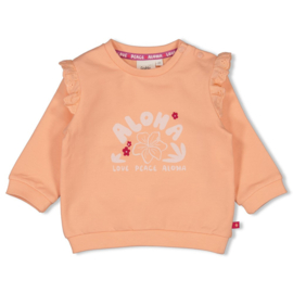 Feetje sweater relaxed fit Love Peace Aloha