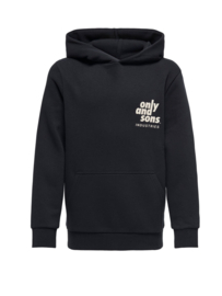 Only & Sons Hudson hoody Black Industries