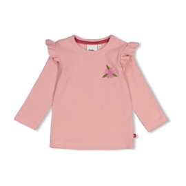 Feetje longsleeve rib Moon Flowers