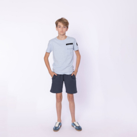 No Way Monday jogging shorts steel blue