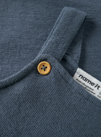 Name it baby Larsen sweat overall vintage indigo