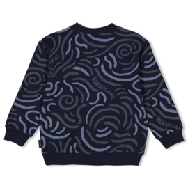 Sturdy sweater aop Coastal Cool