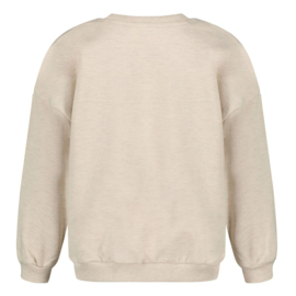 Sturdy sweater oversized offwhite melange Rock the Earth