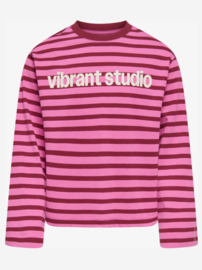 Kids ONLY top stripe kogLida fiji flower/rumba red