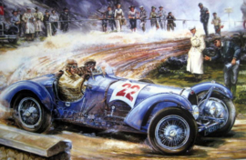 Bugatti 59/Jean-Pierre Wimille Post War race in the French Alps