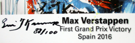 Max Verstappen First Grand Prix Victory 2016 Spain (Litho)