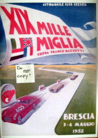 Poster Mille Miglia 1952