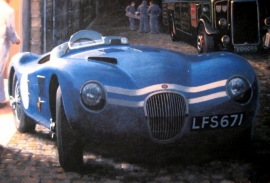 Ecurie Ecosse jaguar C-type at the team’s headquarters in Edinburgh