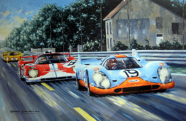 "La Poursuite Magnifique" Le Mans 1971 - Porsche 917K/Ferrari 512S - Muller/Attwood-Manfredini-Gagliardi