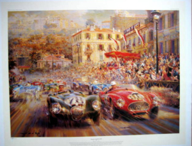 "Monaco Grand Prix 1952" Start Jaguar/Ferrari