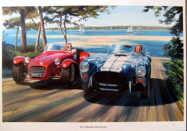 AC Cobra and a Lotus Seven