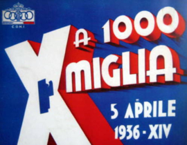 Poster Mille Miglia 1936