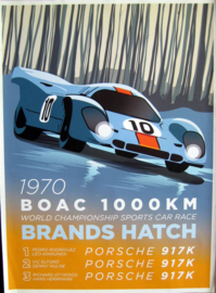 Porsche 917K #10 - BOAC 1000 Km Brand Hatch 1970 - Winners Rodriguez/Kinnunen