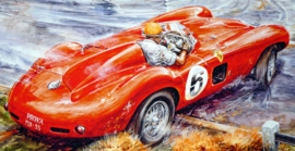 Ferrari 315 S Scaglietti #6 Test Mille Miglia 1957