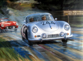 " Mille Miglia 1957 " Porsche 356 1300 Super - von Frankenberg/Oberndorf