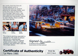 "Le Mans 1985" - Porsche 956 - Barila/Ludwig/Winter - Le Mans 15th 16th June 1985
