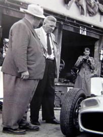 Nürburgring 1954 - Mercedes-Benz Pit with Teamchef Alfred Neubauer