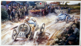 Mercedes/Christian Lautenschlager (Winner) Peugeot/Georges Boillot - French Grand Lyon 1914