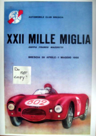 Poster Mille Miglia 1955