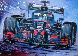 Red Bull RB 15 - 2019 - Max Verstappen - Shakedown At Silverstone (Orginal Painting)