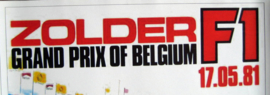 Zolder Grand Prix of Belgium 17-05-81