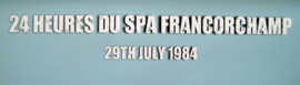 24 Heures Du Spa Franchorchamps 29-07-1984