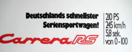 Porsche 911 Carrera RS "Deutschlands Schnellster Seriesportwagen"
