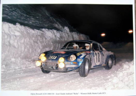 Alpine Renault A110-1800 #18 - Jean Claude Andruet/"Biche" - Winners Rally Monte Carlo 1973