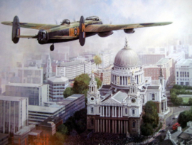 "In Remembrance" Lancaster flew over St.Paul's Cathedral - Sixty Years on