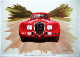 Alfa Romeo 8c 2900B Touring #19 Sommer/Biondetti - Le Mans - 1938