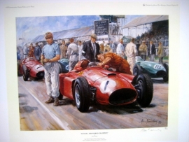 " Fangio 1956 World Champion " Lancia-Ferrari D50A Silverstone