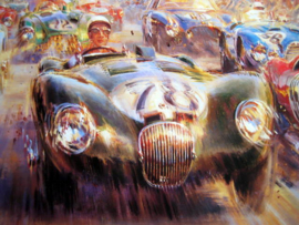 "Monaco Grand Prix 1952" Start Jaguar/Ferrari