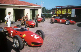 Ferrari 156 Dino F1 (Shark Nose) Paddock Italian Grand Prix 1962 Monza