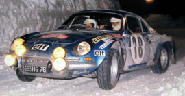 Alpine Renault A110-1800 #18 - Jean Claude Andruet/"Biche" - Winners Rally Monte Carlo 1973