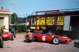 Ferrari 156 Dino F1 (Shark Nose) Paddock Italian Grand Prix 1962 Monza