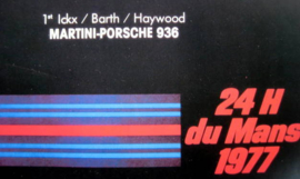 Porsche-Martini 936 #4 Ickx/Barth/Haywood Winners Le Mans 1977