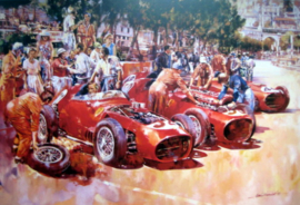 "Ferrari Team" Monaco Grand Prix 1959 - Ferrari 246' s featuring Jean Behra