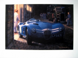 Ecurie Ecosse jaguar C-type at the team’s headquarters in Edinburgh